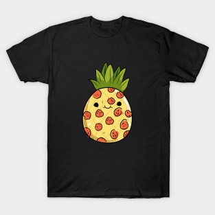 Cute Kawaii Pepperoni Pizza Pineapple T-Shirt